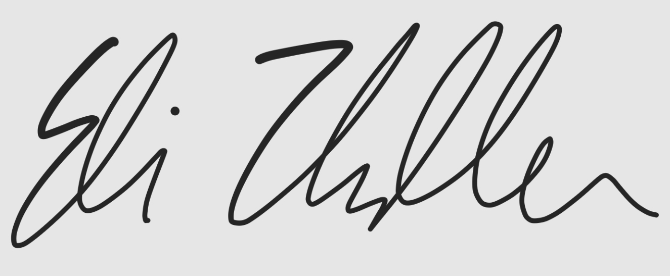 Eli Thullen's handwritten signature